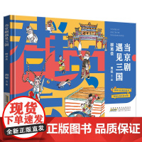 当京剧遇见三国·群英会 中国传统戏曲与经典的结合戏里与戏外的交融弘扬京剧文化 小学生课外阅读绘本