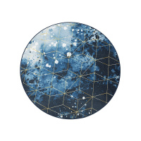 美帮汇北欧圆形地毯卧室吊椅垫 星辰电脑椅地垫书房转椅毯客厅茶几毯子