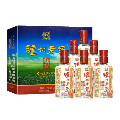 泸州老窖 六年窖头曲小酒52度125ml*6瓶 自饮小酌