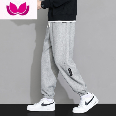 七斓裤子男款2023年新款宽松潮牌灰色工装卫裤男士运动休闲长裤