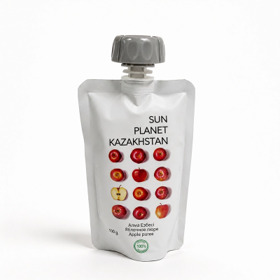 Sun Planet 宝宝辅食零食多口味便携外出游吸吸袋 100g*6袋 苹果泥