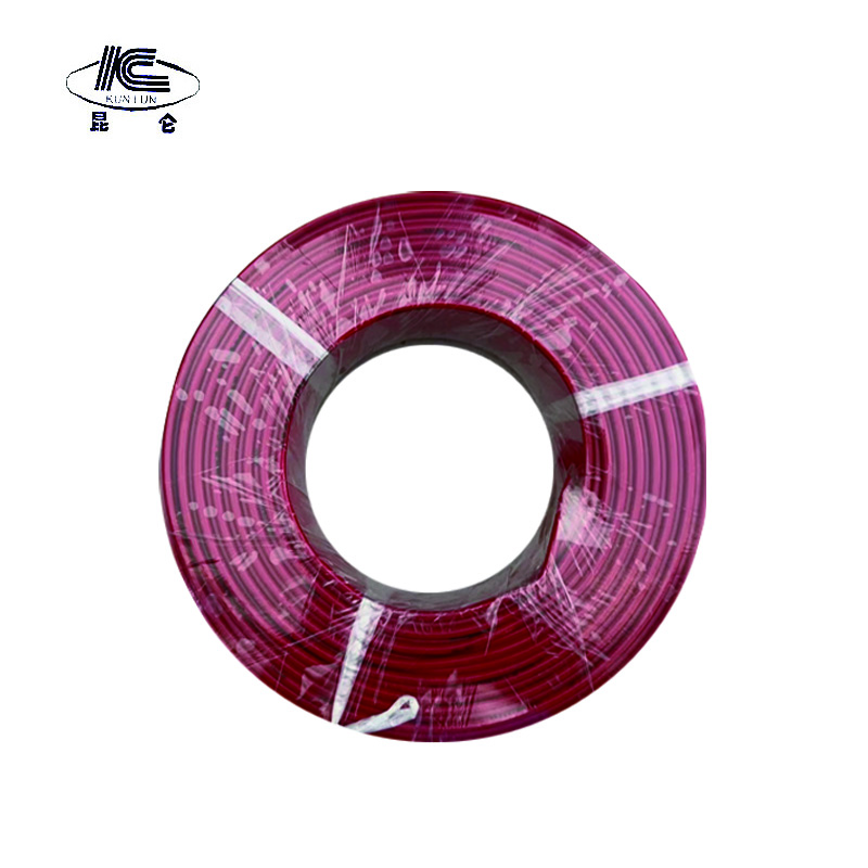 昆仑 电线450/750v ZR-BVR4平方 红/卷