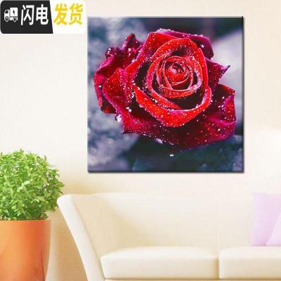 三维工匠2020新款5D钻石画客厅满钻玫瑰简单自己绣十字绣粘贴异形 [满钻全贴40*40厘米]异形钻钻多302套工具包