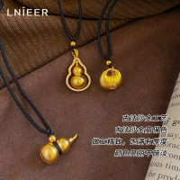 新中式葫芦项链男女同款古法沙金福袋编绳项链2025新款轻奢毛衣链送女朋友老婆情人节七夕生日礼物