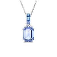 Swarovski银色女士项链时尚百搭饰品银材质珠宝银色潮流颈链
