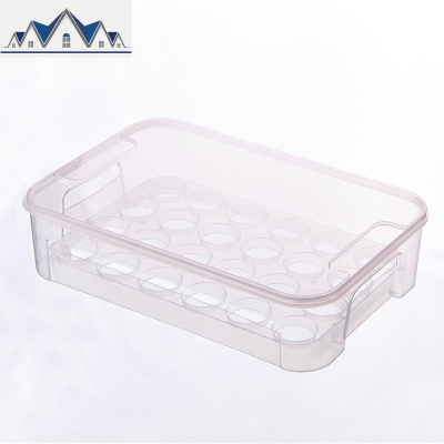 家用24格鸡蛋盒冰箱用收纳盒厨房食品保鲜储物盒蛋架托装鸡蛋神 三维工匠