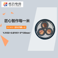 希飞牌 YJV22-0.6/1KV-3*120mm² 铜芯低压铠装电缆 元/米 联系客服 定制商品
