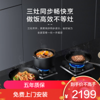 老板(ROBAM) 燃气灶 4.2kW 煤气灶 老板燃气灶 单灶具 三眼灶 燃气灶嵌入式 灶台 液化气灶39B1AY