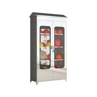 东升顺304不锈钢应急物资柜消防救援器材箱防护用品柜室外消防柜带雨棚1880*900*400(加厚201材质)不含器材