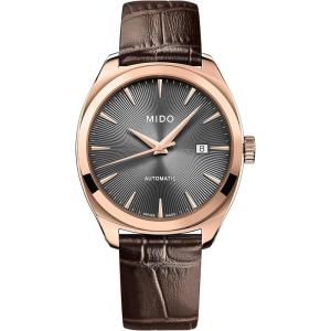 Mido自动机械表mm玫瑰金PVD不锈钢男表商务防水运动手表 initial