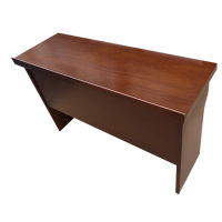 豪利特会议桌双人条桌培训移动小型长方形桌现代简约条形桌1.2米黑胡桃密度板贴木皮