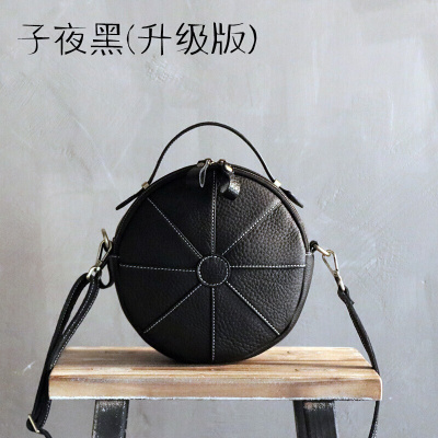 CCMVP品牌自营质量保证-CCMVP休闲品牌单肩女软皮小圆港风斜挎女复古创意小牛皮手拎单肩