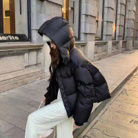 年新款棉服女冬短款加厚时尚棉衣韩版宽松面包服洋气棉袄外套