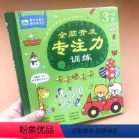 [正版]晨风童书全脑开发专注力训练3~4岁宝宝逻辑训练书幼儿园启蒙早教专注力训练书 儿童左右脑开发找不同幼儿书籍3-6