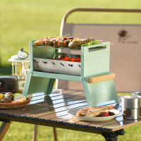 大迈露营折叠烧烤炉-松石绿