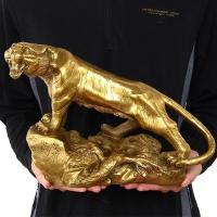 美帮汇铜虎摆件生肖虎啸河山铜家居客厅办公室创意装饰工艺品