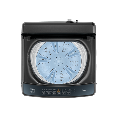 海尔全自动波轮洗衣机XQB80-Z10D0 博卡灰 8kg大容量低噪节能独立式顶开门