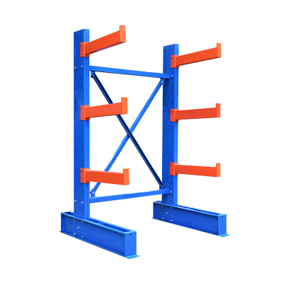 易企采 承重500KG悬臂货架重型双面仓储仓库厂房货架木材五金钢管管材工厂托臂货架
