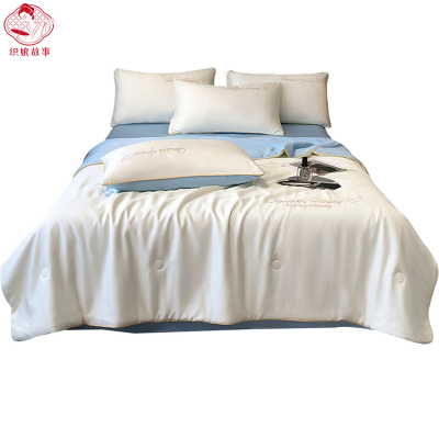 织娘故事 夏被四件套 180x220cm夏被+床单245x245cm+枕套2只/套