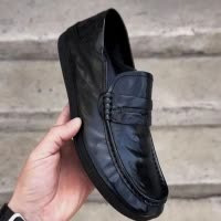 真皮豆豆鞋男鞋2025新款乐福潮鞋男士韩版百搭一脚蹬驾车休闲皮鞋