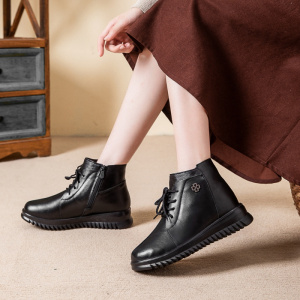 热卖加厚羊毛女式棉鞋软底舒适防滑中老年妈妈鞋