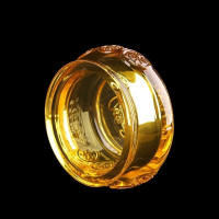 维诺亚黄水晶琉璃聚宝盆家居装饰品风水布局摆件客厅开业礼品吉祥物