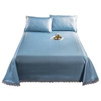 夏季凉席1.8m1.5床冰丝可水洗折叠2.0米机洗夏天蕾丝花边空调席子