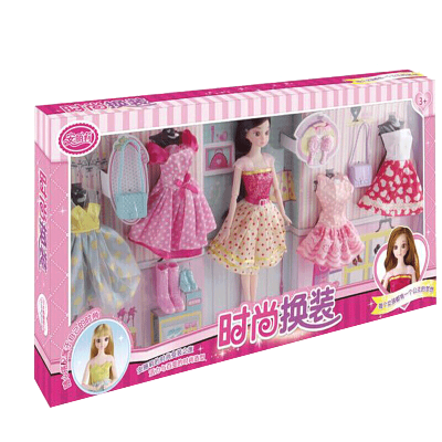 安丽莉洋娃娃女孩玩具娃娃套装大礼盒换装娃娃过家家玩具梦幻衣橱比小伶玩具儿童生日66003时尚换装