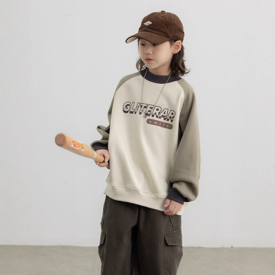 男童加绒卫衣秋冬款新款儿童冬季一体加厚打底上衣大男孩冬装