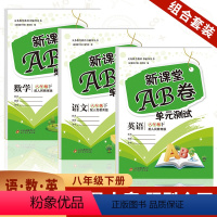八年级下册语+数+英人教版 八年级下 [正版]2024新版 AB卷八年级下册语文数学英语试卷 人教版 八年级下册语