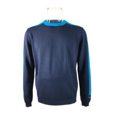 高田贤三(Kenzo)运动卫衣男羊毛混纺圆领长袖直筒套头休闲百搭针