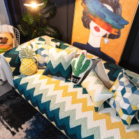 幸福派 沙发垫布艺四季垫子防滑北欧简约全包沙发罩巾坐垫子飘窗垫子