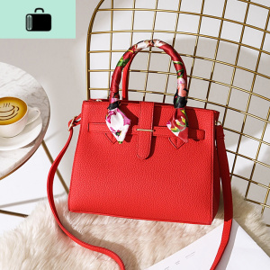 包包女2020新款女包大容量红色手提包单肩斜跨女士结婚包新娘包包NEW LAKE女斜挎包