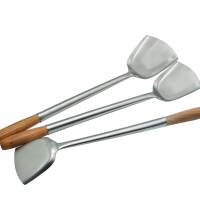 鑫睿辉 不锈钢木柄铲子 直径13.5cm长53cm个