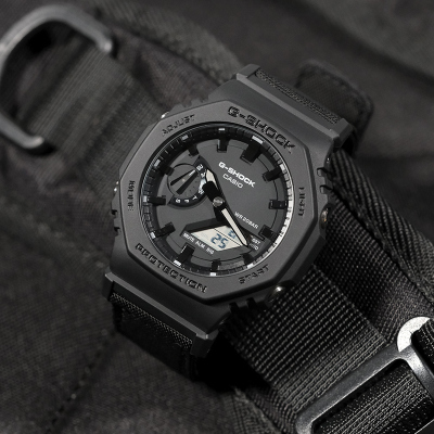 CASIO旗舰店卡西欧手表男G-SHOCK新款八王子八角潮流运动男士电子石英表男日韩腕表生日送礼GA-2100BCE