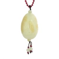 梦克拉 Mkela 和田玉吊坠 富贵花开 镂空雕刻花型和田玉项坠 玉石吊坠 其他国内证书