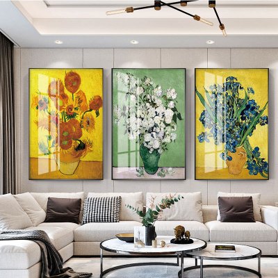 乔迁礼品梵高世界名画欧式装饰画油画客厅美式卧室丰收餐厅现代简约壁挂画