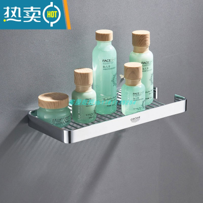 敬平免打孔全铜三角篮欧式四方篮卫生间三角架浴室置物架收纳挂件 实心全铜亮色单层四方篮 [打孔+免打孔]