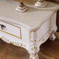 森美人欧式实木电视柜客厅大理石茶几电视柜组合小户型电视柜新款家具