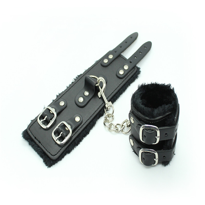 桃色缘 多款可选另类调教捆绑束缚毛绒皮革手铐 sm情趣用品男女用器具夫妻激情私密刺激游戏成人性玩具 K