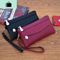 2020新款女钱包韩版百搭手拿包潮爆简约手机包格纹零钱包手机小包NEW LAKE女手包