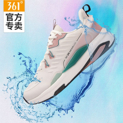 雨屏鞋-361°女鞋防泼水运动鞋女冬季新款361度Q弹综合训练鞋