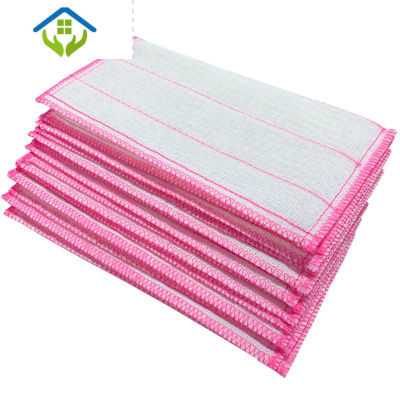 御蓝锦棉纱洗碗布大号吸水加厚吸水抹布厨房不沾油不掉毛竹纤维百洁抹布五层棉纱30片装破损包赔-