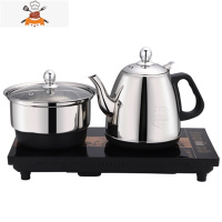 全自动上水壶电热烧水壶家用一体抽水茶具电磁炉煮器茶台泡茶专用 底部上水(不锈钢) 敬平