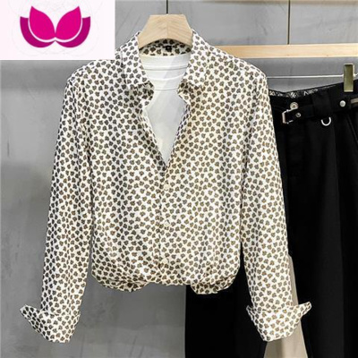 七斓夏季新款高级感花衬衫2022潮牌男长袖休闲男装帅气上衣碎花衬衣潮