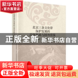正版 北京三条文化带保护发展的总体思路与国外借鉴 孙威 科学出