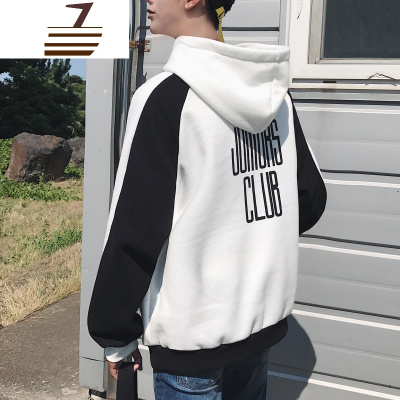 NEWLAKEins超火的卫衣男秋季韩版潮流学生宽松连帽红港风chic加绒外套