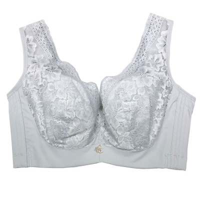 盛世尼曼大胸显小文胸薄款全罩杯美背胸罩调整大码内衣女胖mm收副乳聚拢