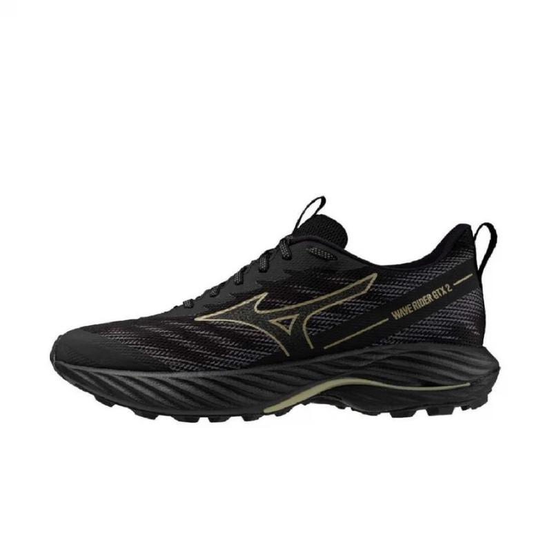 美津浓(Mizuno)男款环保跑鞋防水透气耐磨抓地力强复古反光跑步运