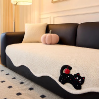 雪尼尔高级感异形不规则一片式四季通用防猫抓防滑皮沙发专用垫